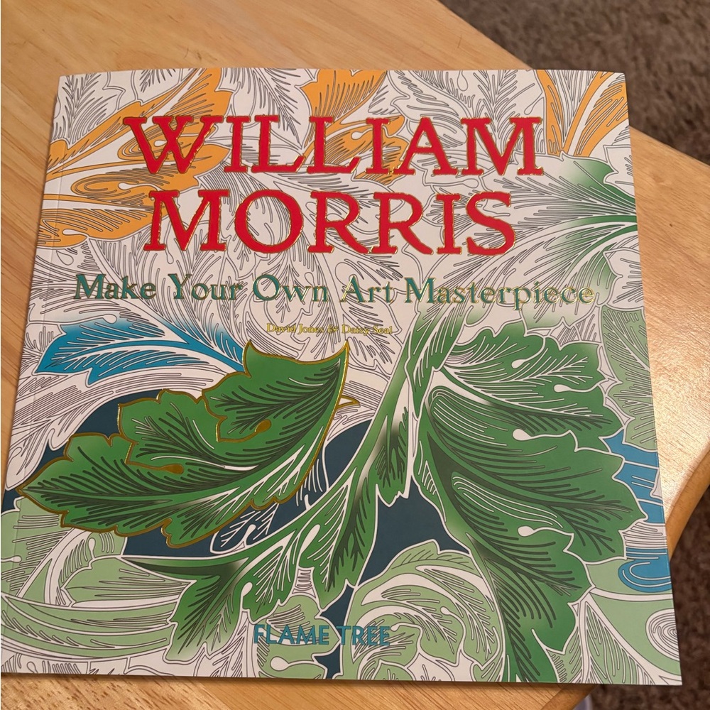 NWT William Morris Art Masterpiece Coloring Book
